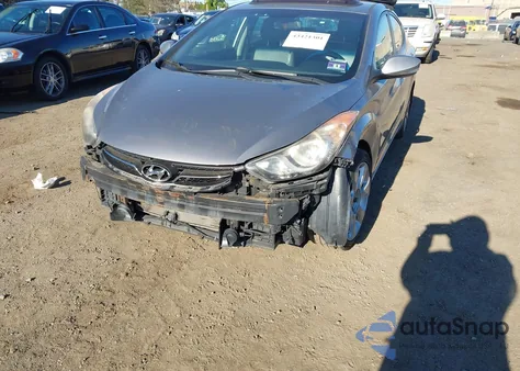 2013 Hyundai Elantra Limited from USA, damaged, VIN KMHDH4AE9DU527203